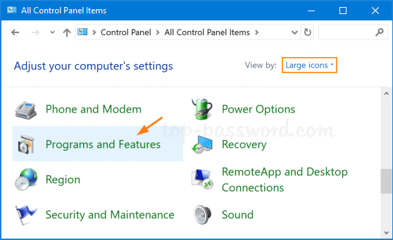 All Control Panel Items