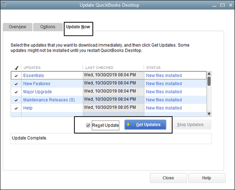 Update Quickbooks Desktop