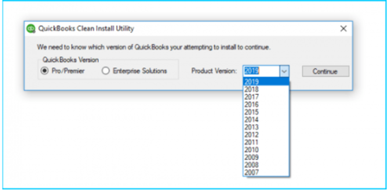 QuickBooks Clean Install Utility