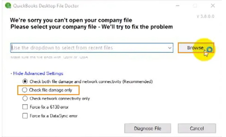 QuickBooks Desktop File Doctor